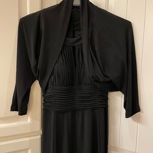 Ladies black two piece cocktail dress